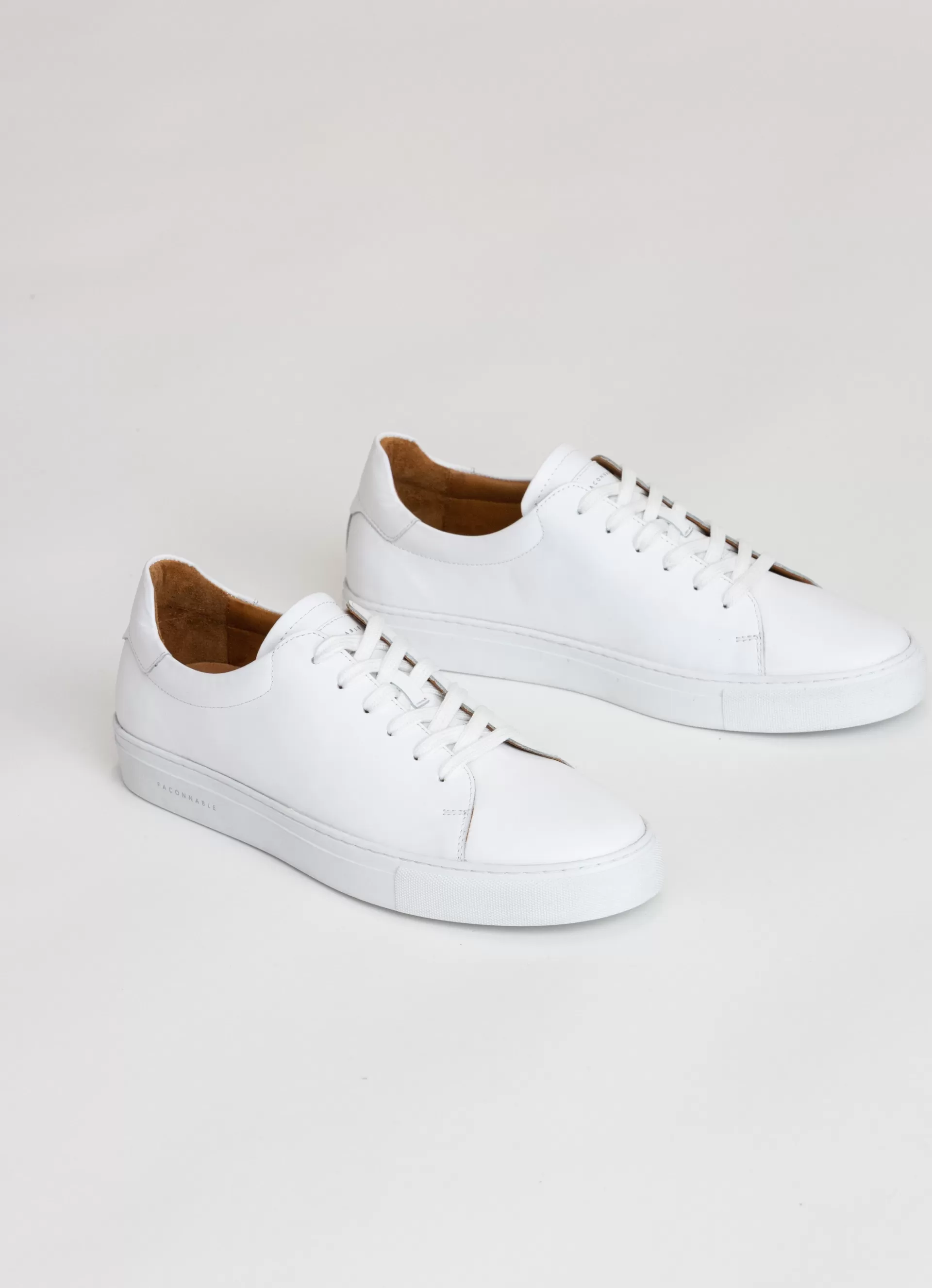 Sneakers>Façonnable Baskets A Semelle Cupsole White