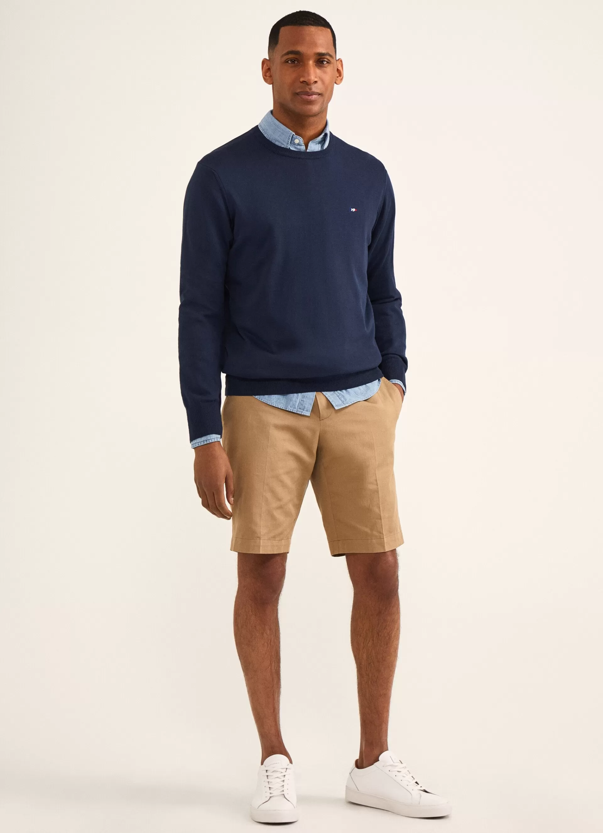 Shorts>Façonnable Bermuda En Lin Et En Coton Sand