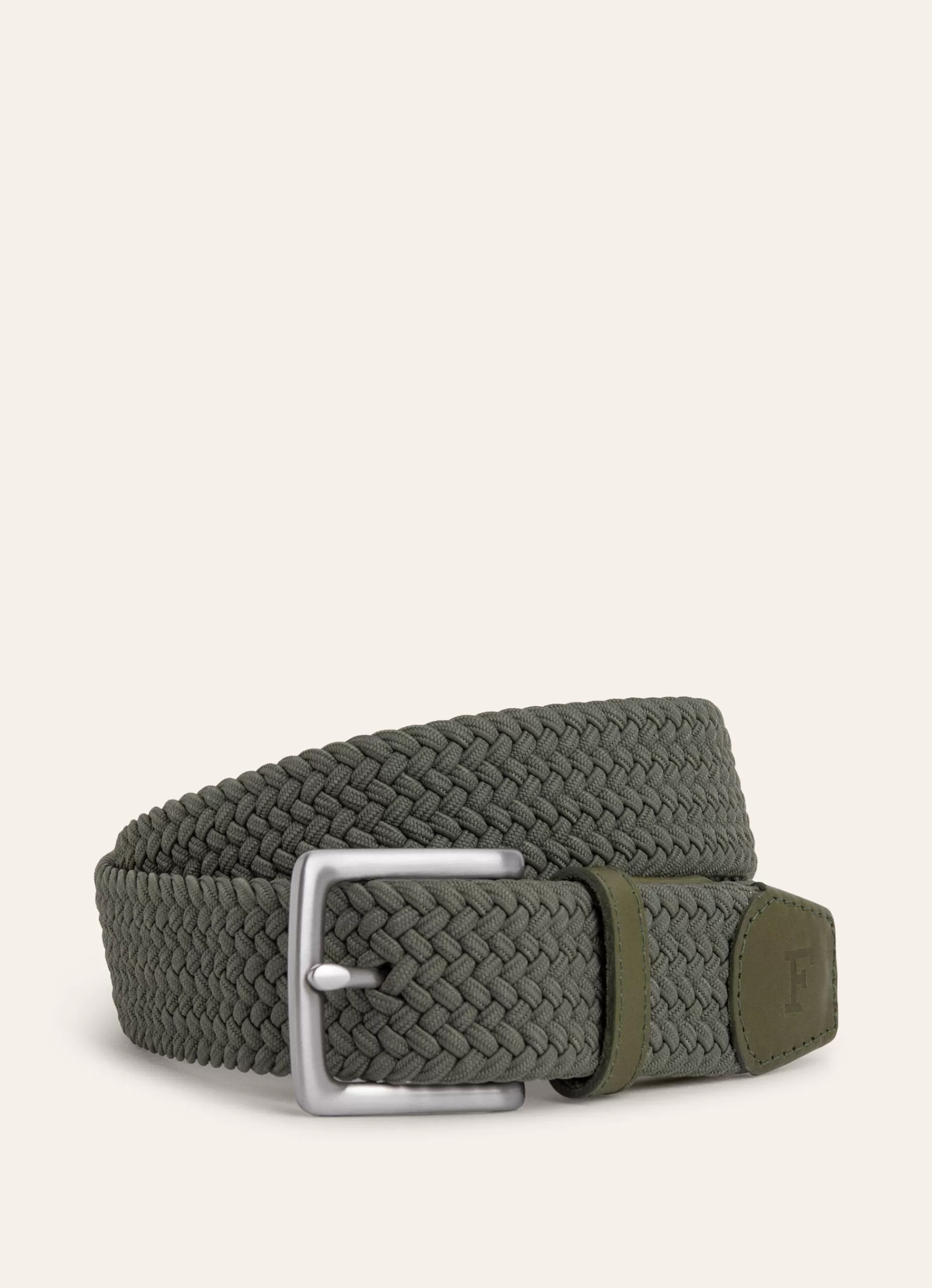 Ceintures>Façonnable Ceinture Tressee Khaki Green