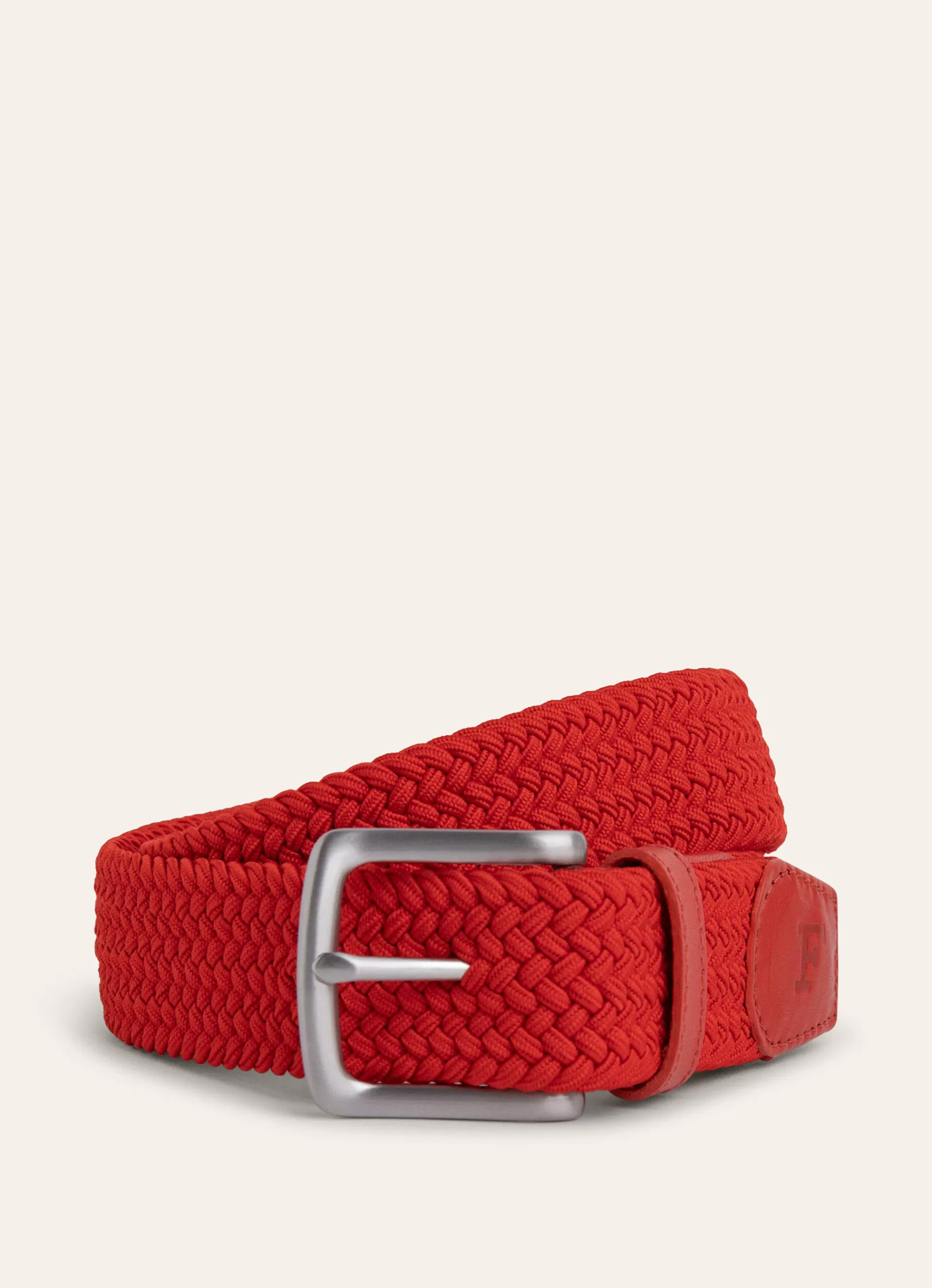 Ceintures>Façonnable Ceinture Tressee Mars Red