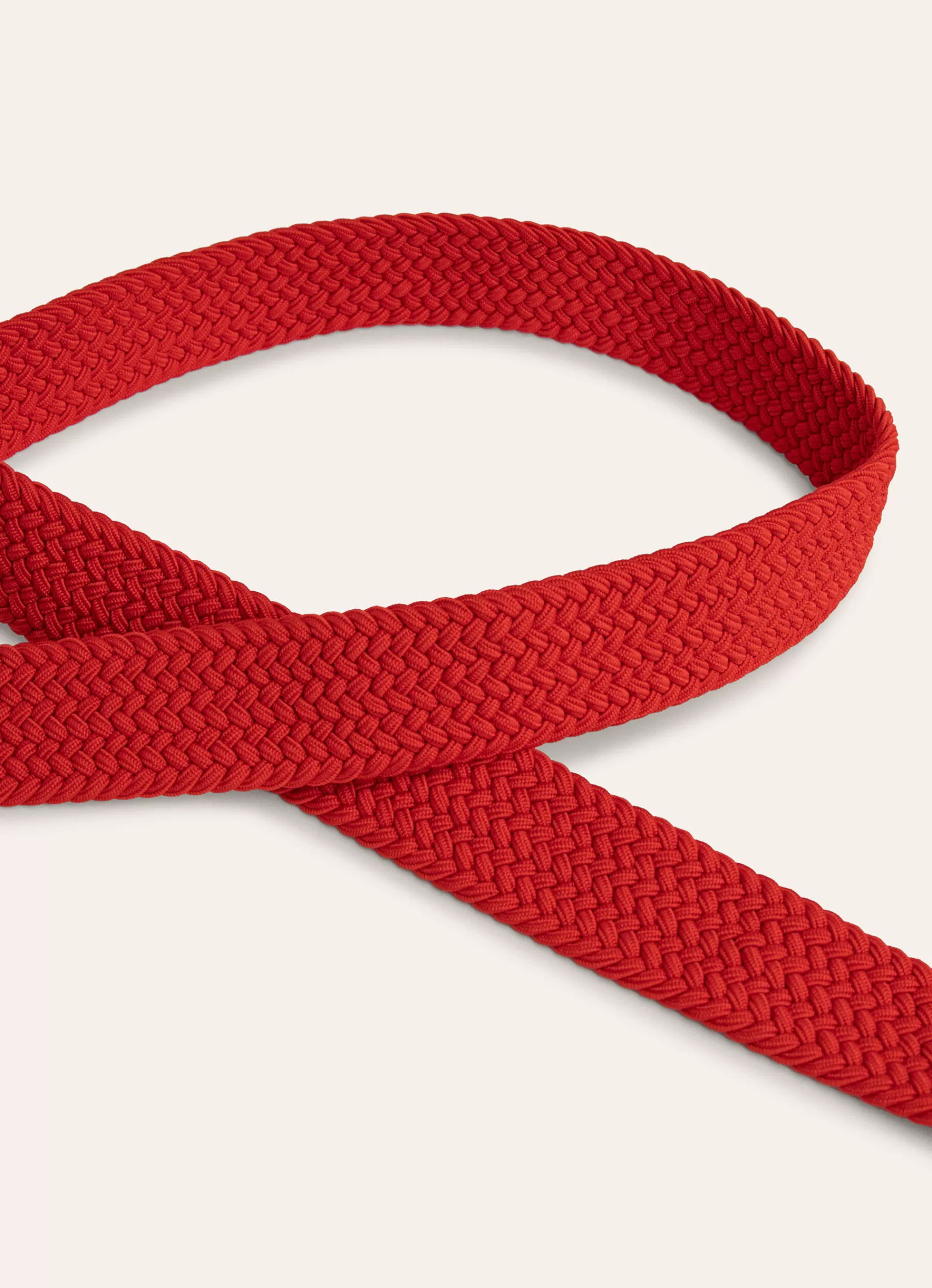 Ceintures>Façonnable Ceinture Tressee Mars Red