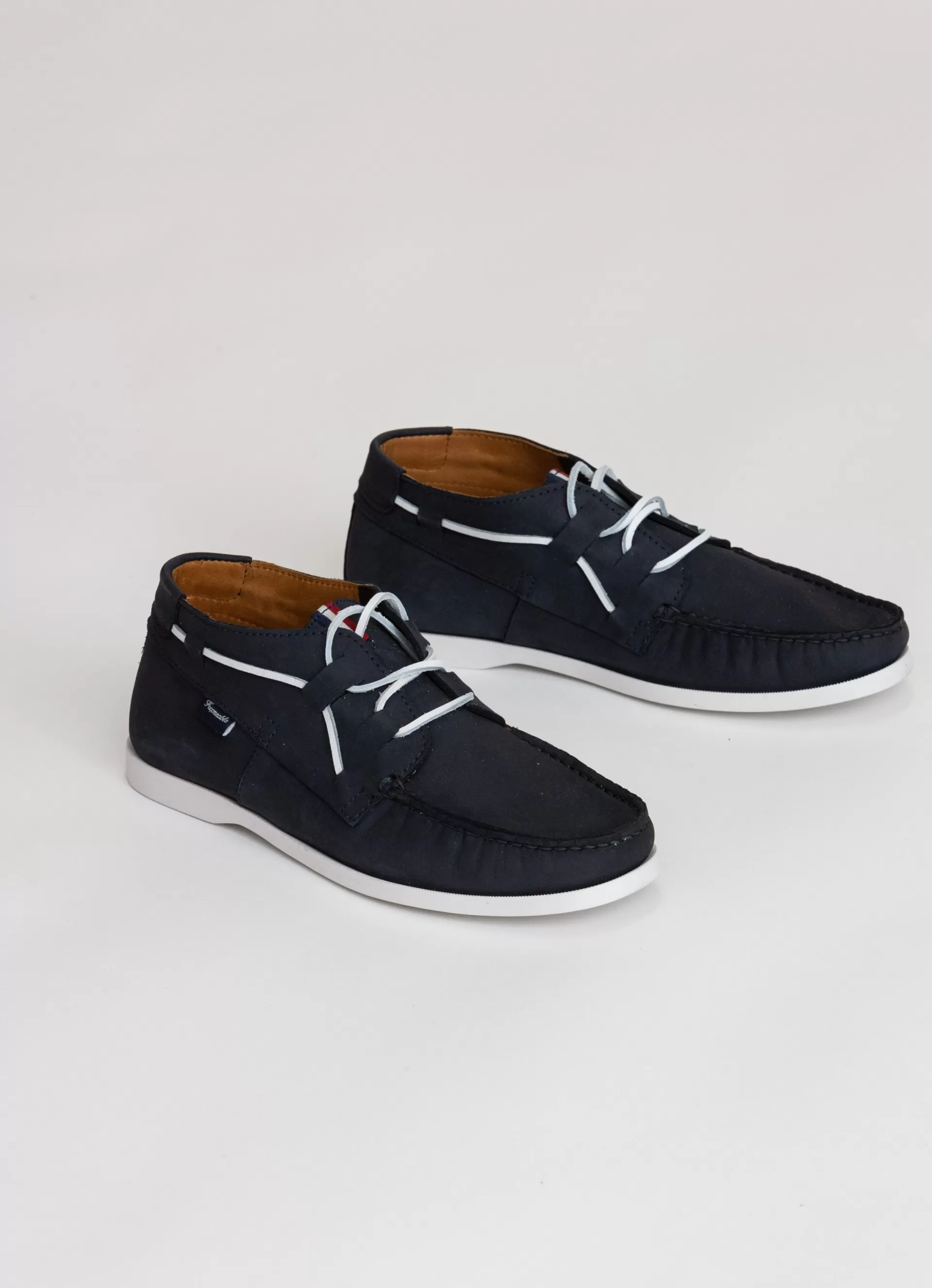 Casual Shoes>Façonnable Chaussures Bateau Mi-Montantes Marine