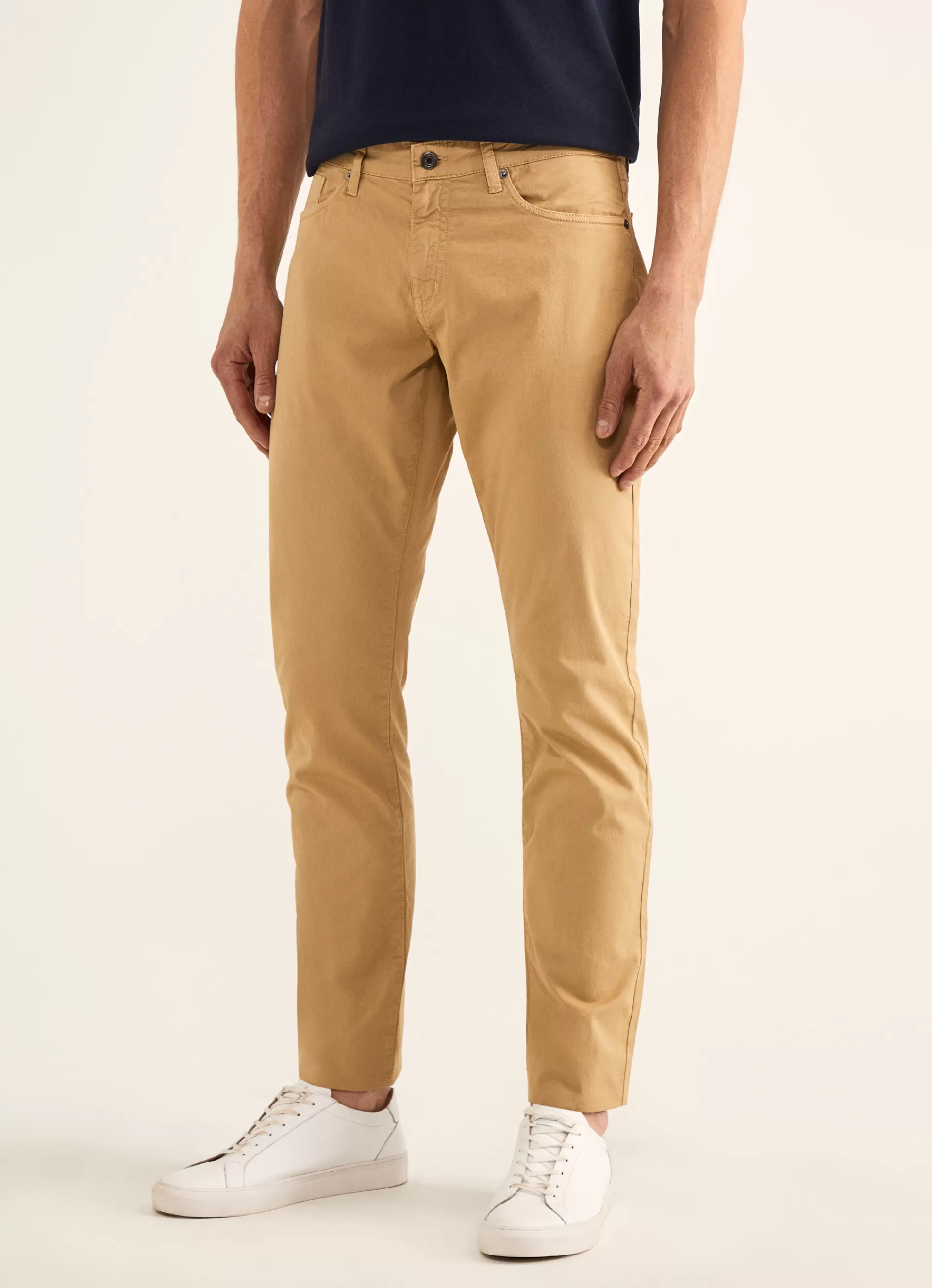 Pantalons>Façonnable Pantalon A 5 Poches En Gabardine Sand