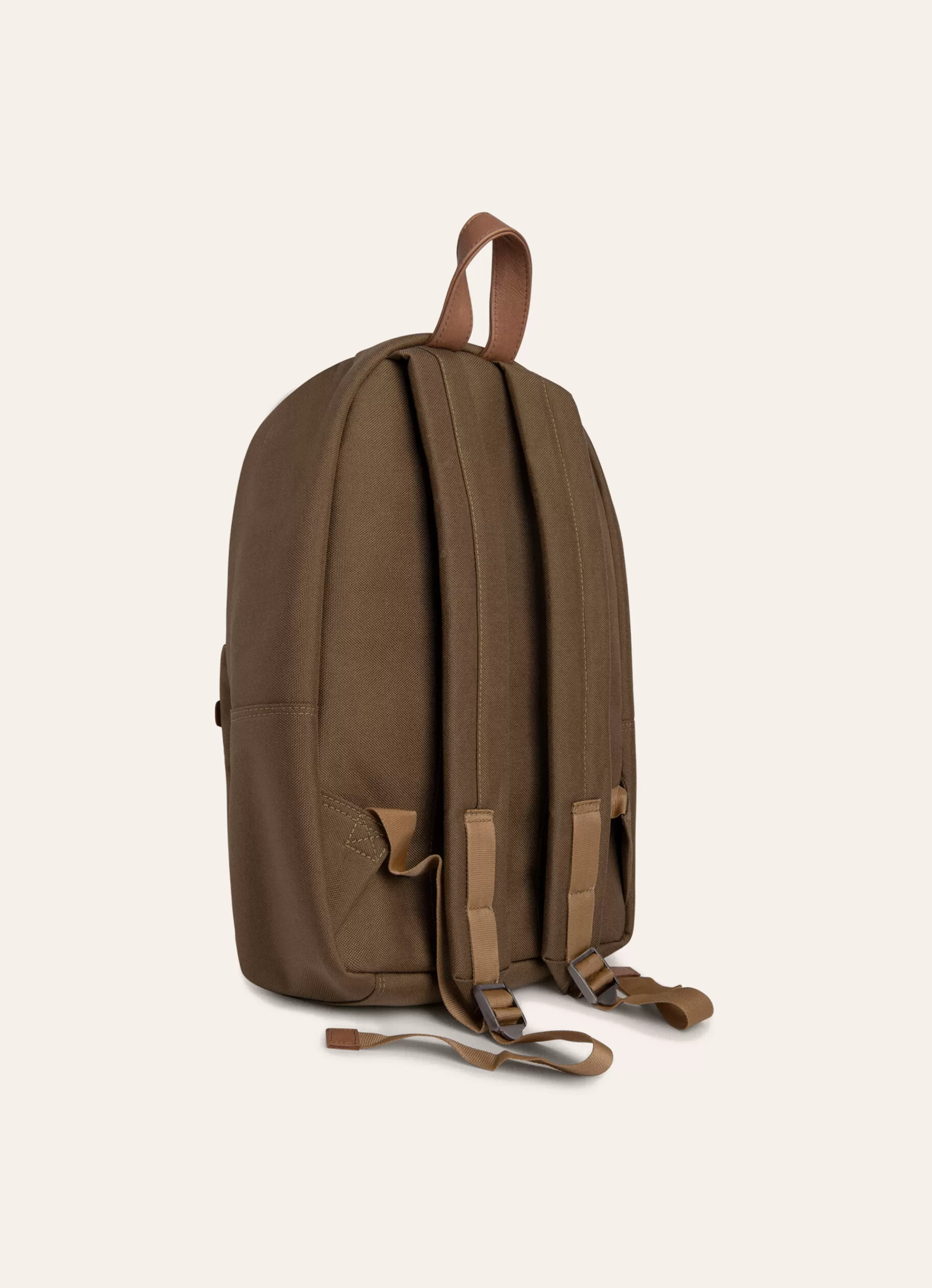 Sacs>Façonnable Sac A Dos En Cuir Sand