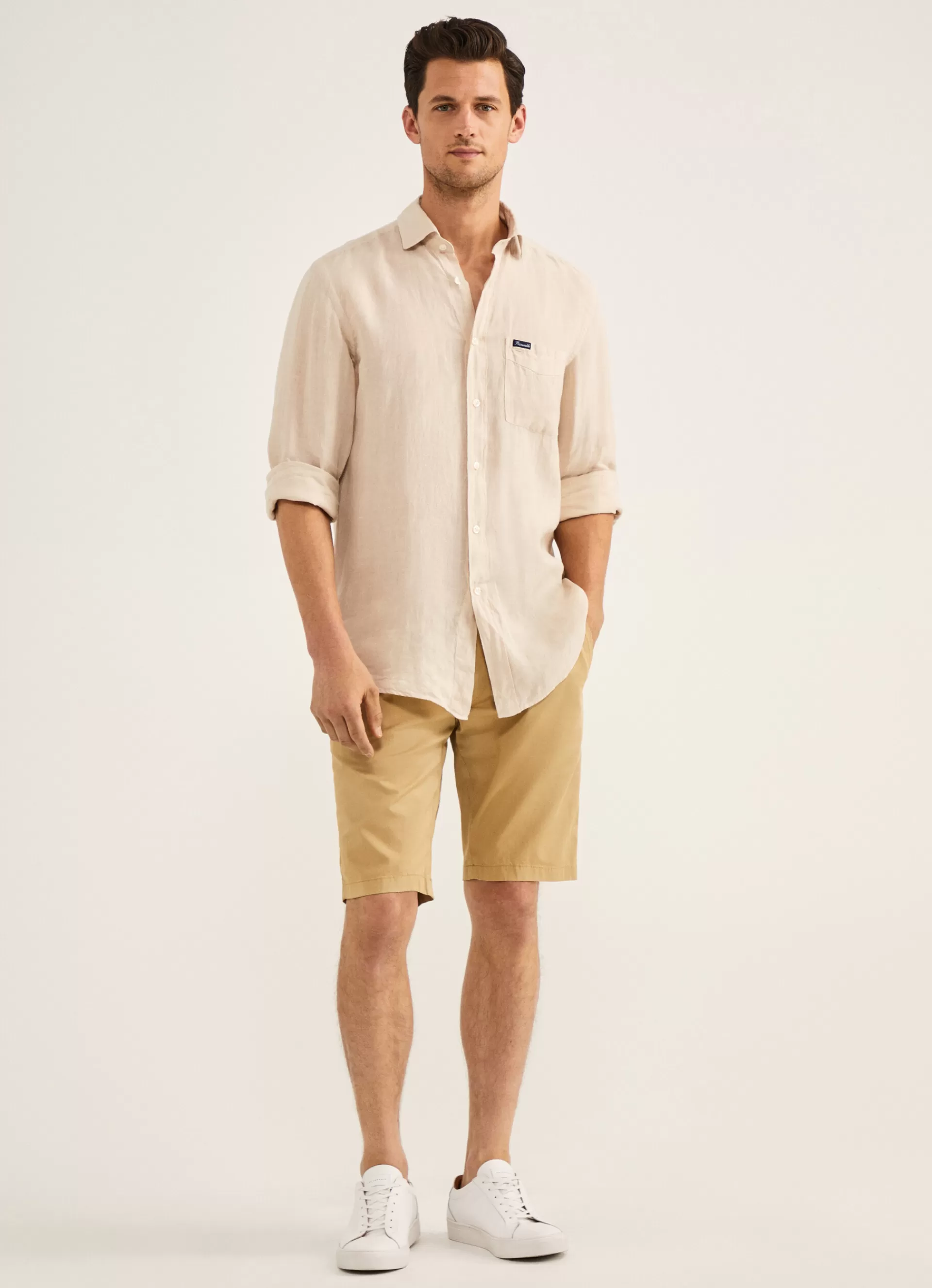 Shorts>Façonnable Short En Coton Sand