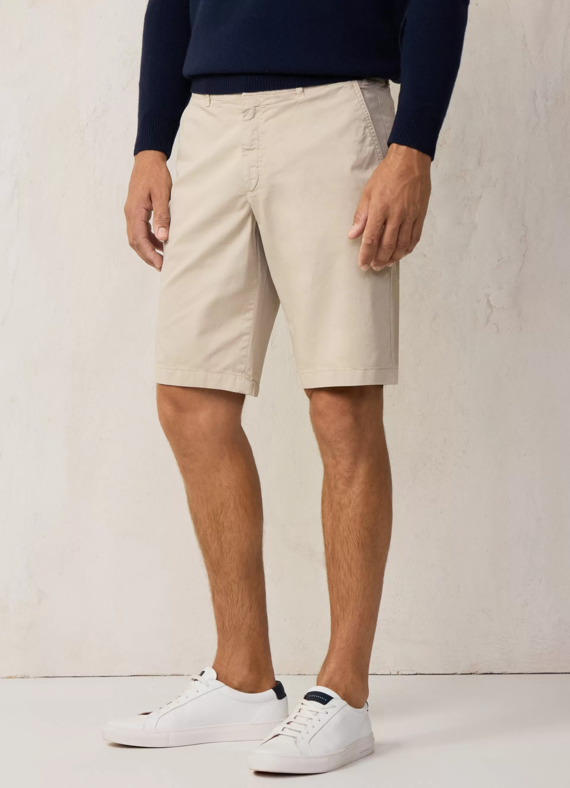 Pantalons>Façonnable Short En Coton Light Beige