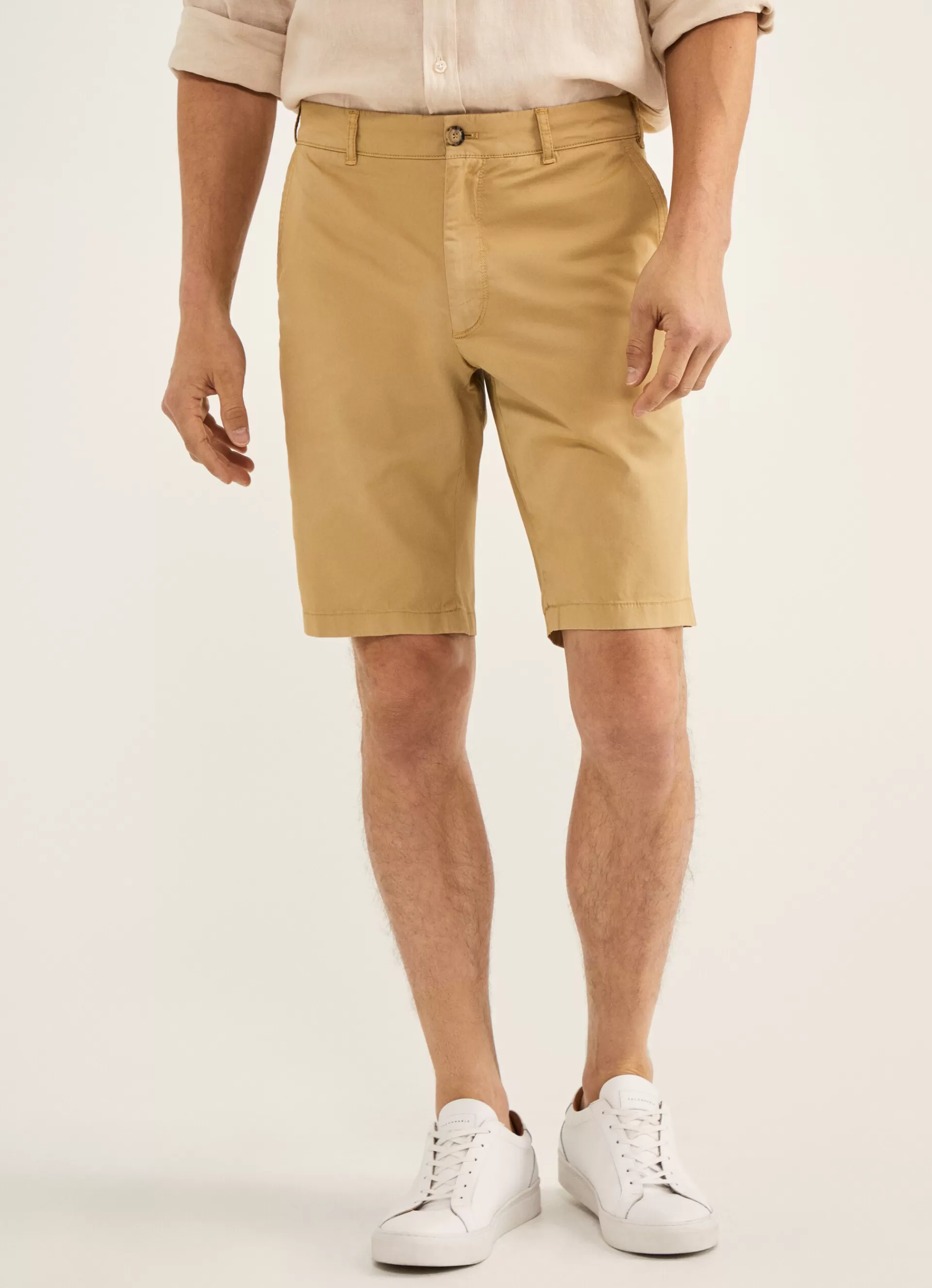 Shorts>Façonnable Short En Coton Sand