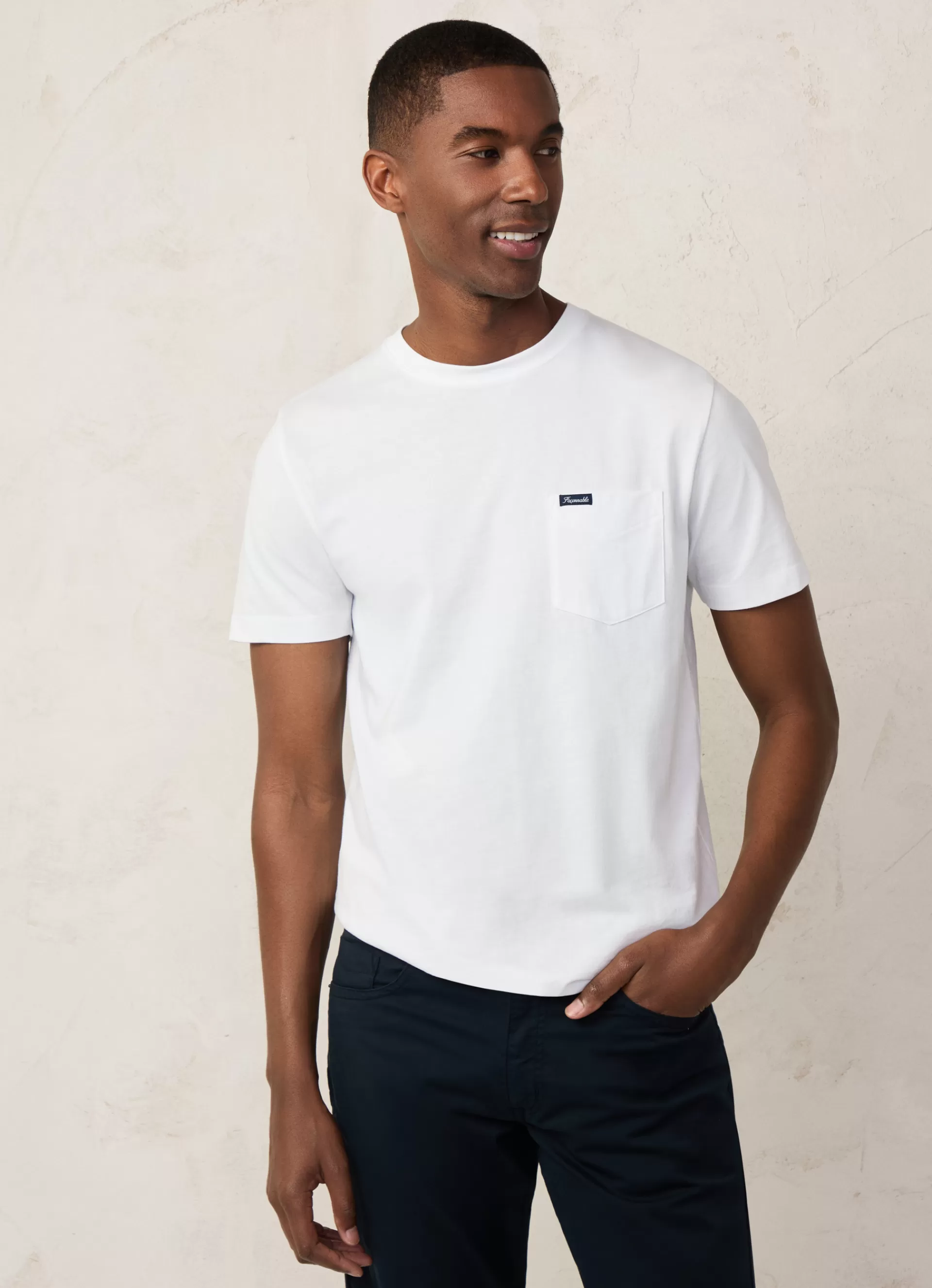 T-Shirts>Façonnable T-Shirt A Poche White